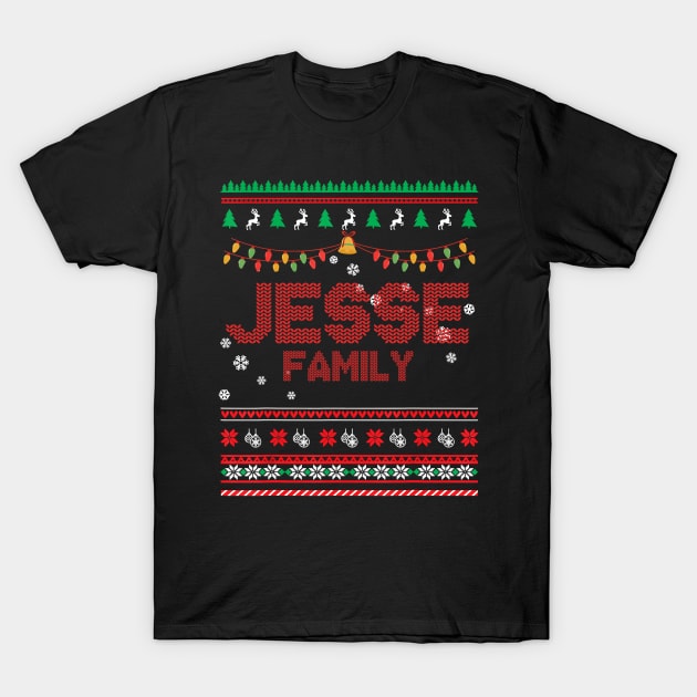 Jesse Family Christmas, Name Xmas , Merry Christmas, Name , Birthday, Middle name T-Shirt by glaisdaleparasite